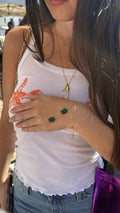 emerald Swarovski handchain