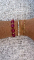 pink Swarovski bracelet