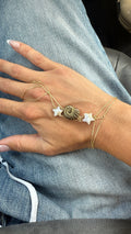 gold shell handchain