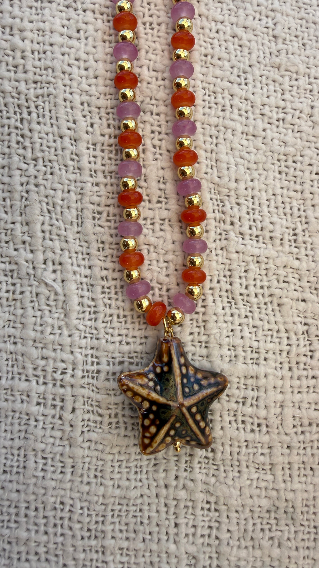 starfish sunset necklace