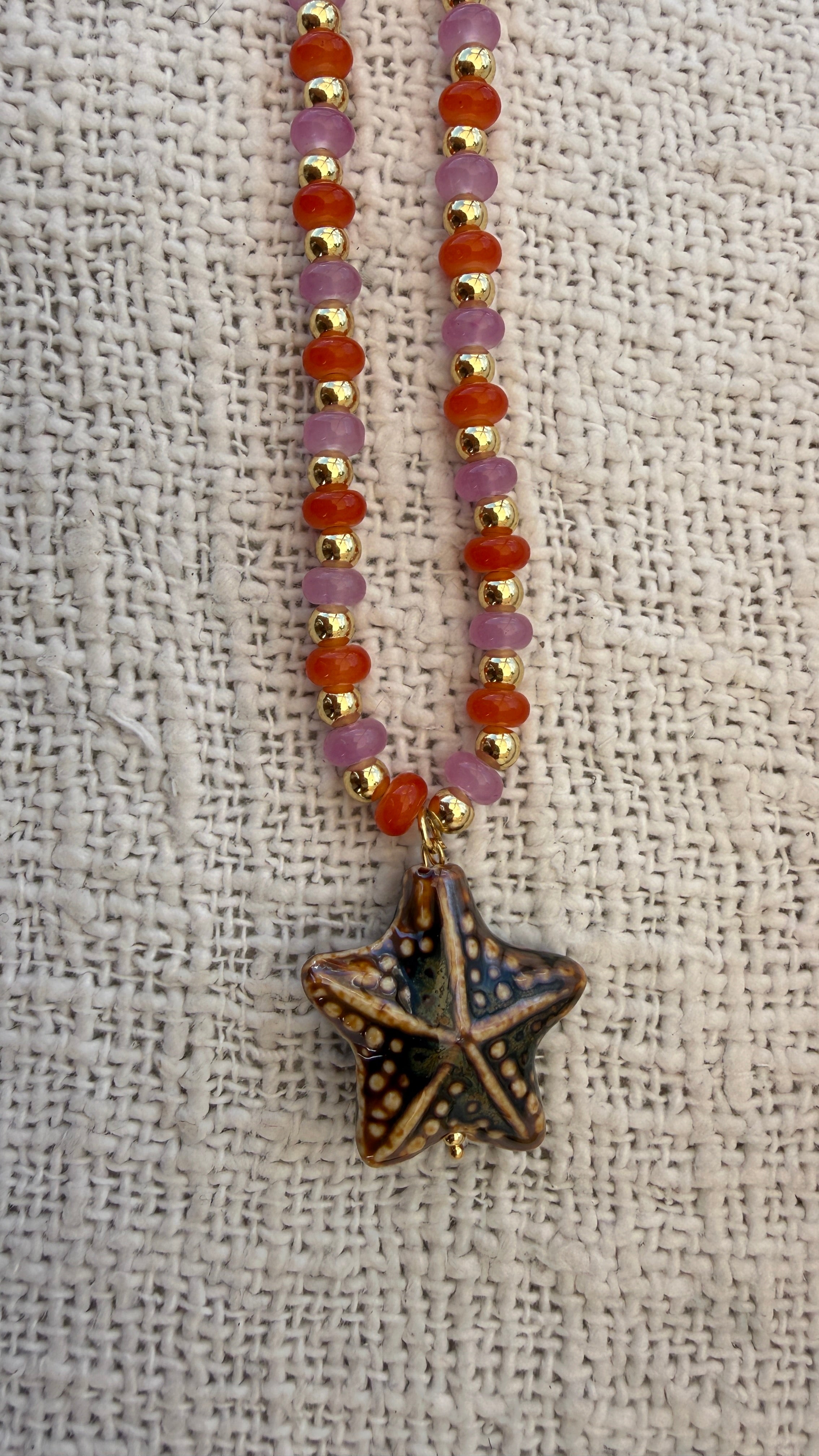 starfish sunset necklace