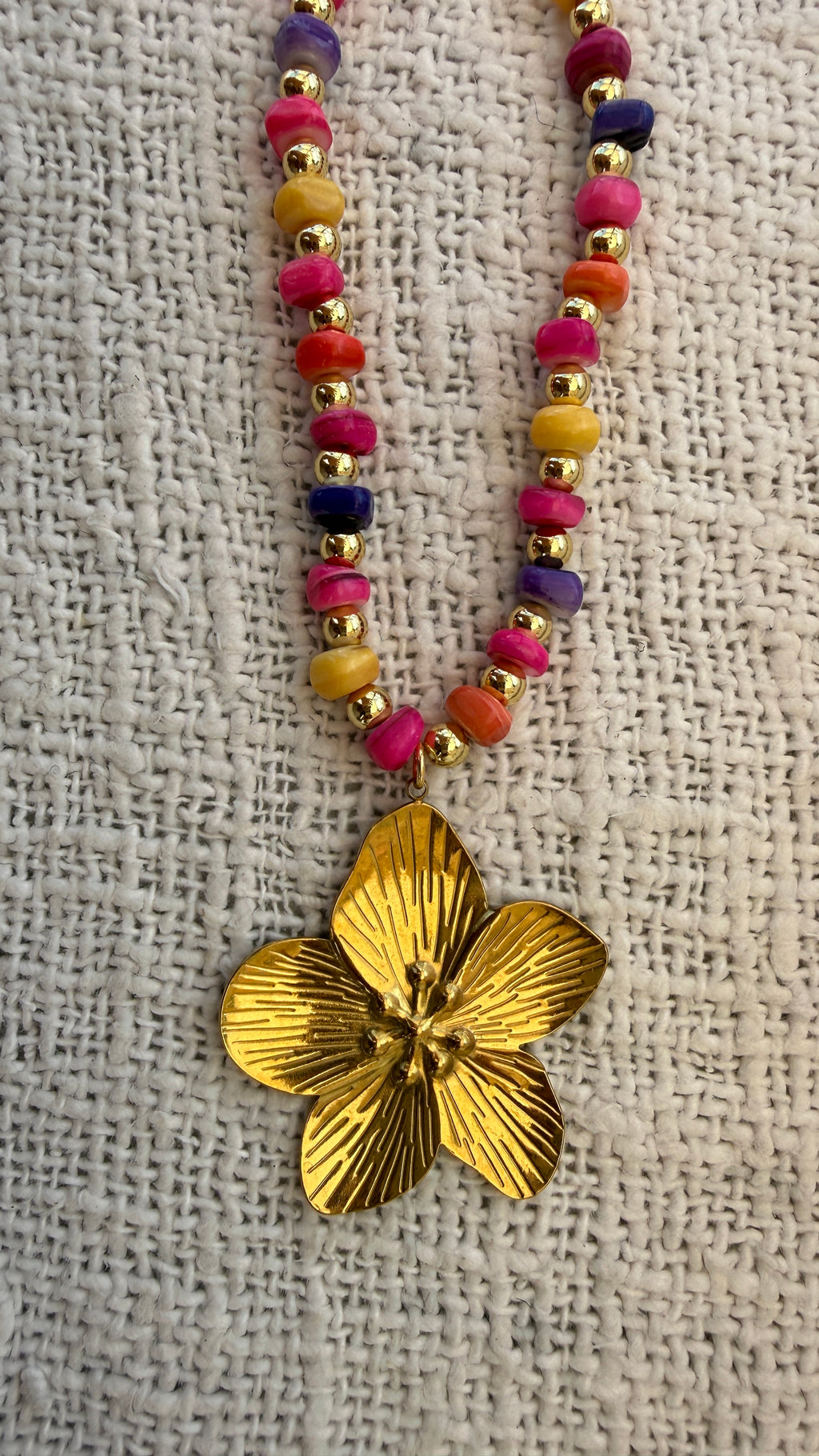 Colorful Flower Necklace