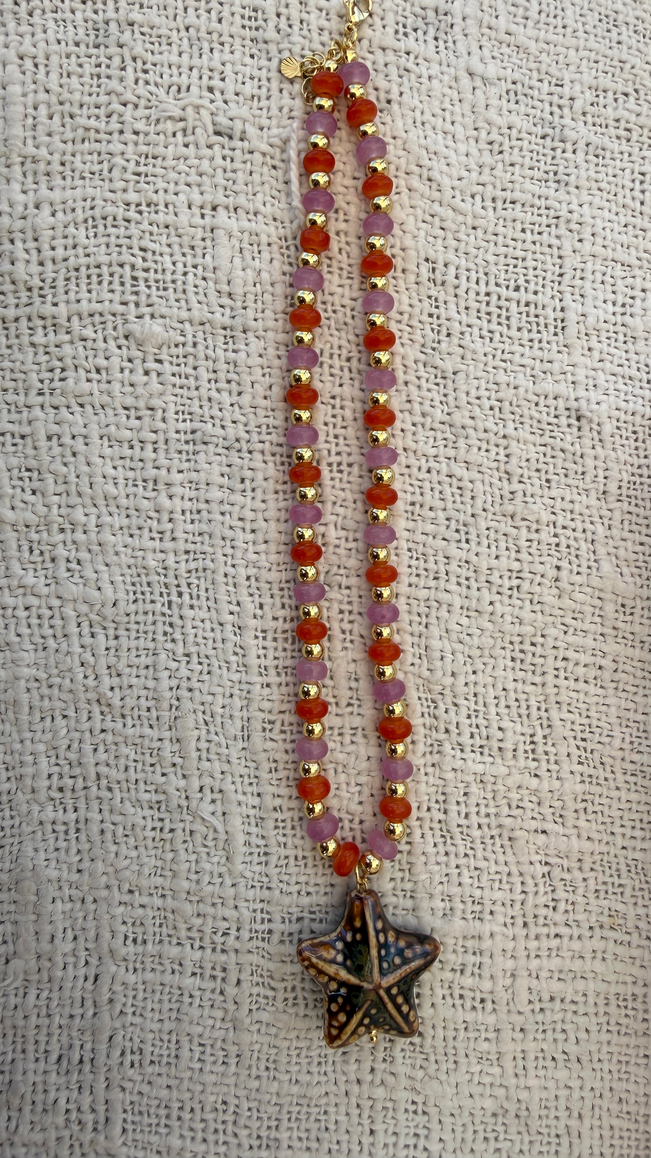 starfish sunset necklace