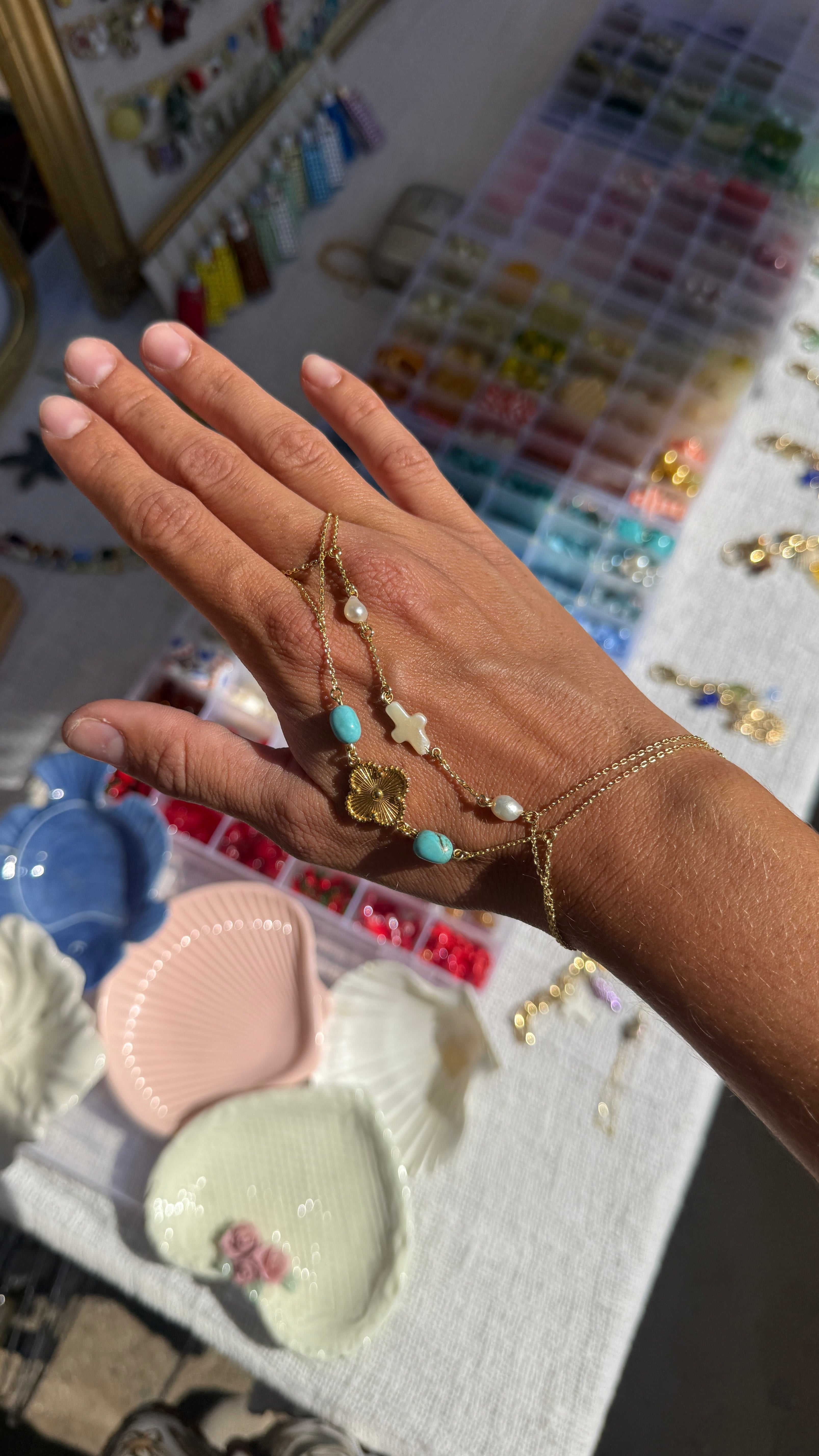 turquoise handchain